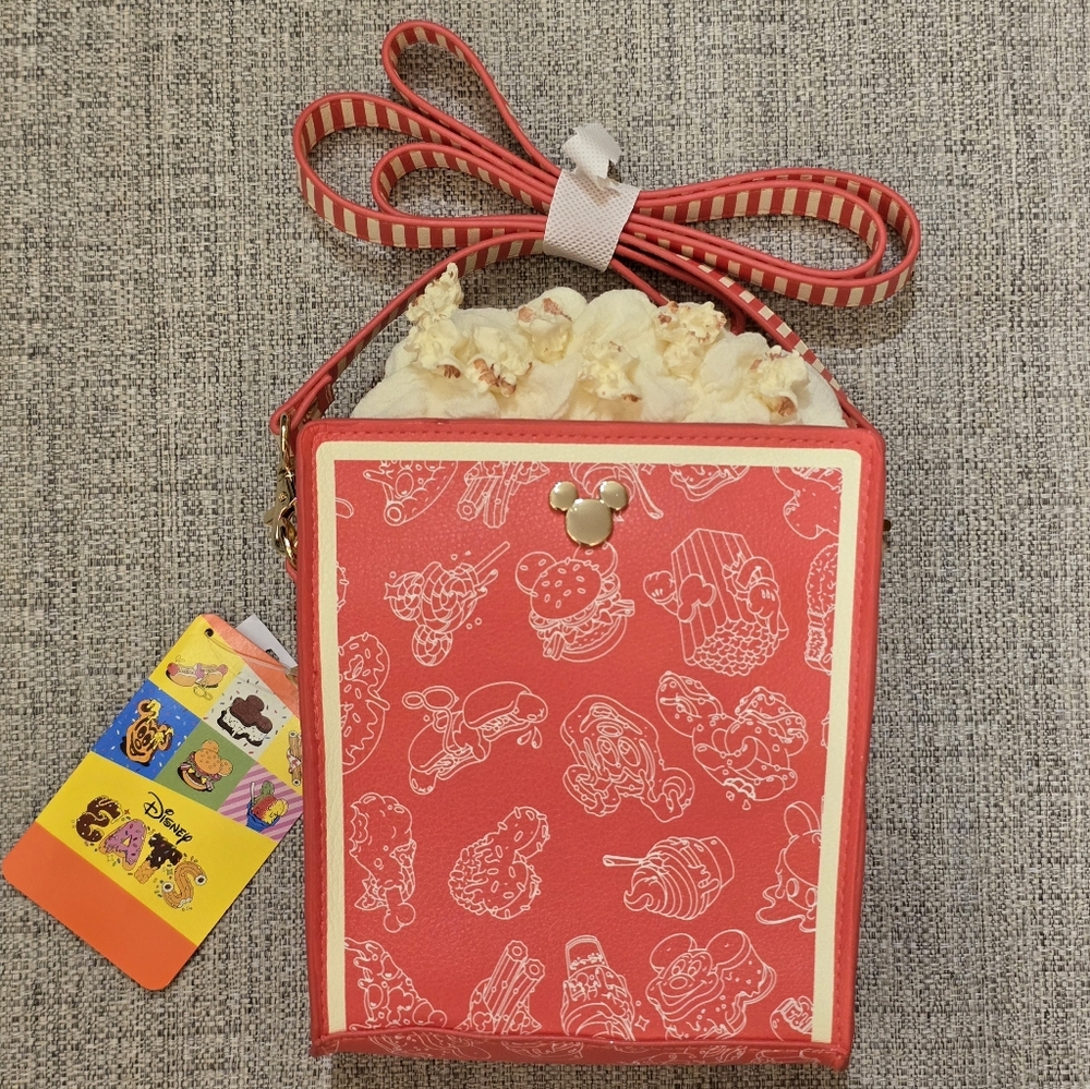 Disney Parks Disney Eats Popcorn Crossbody Bag Purse Brand New